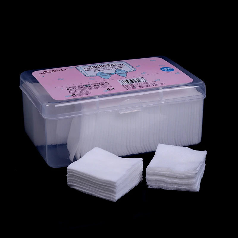 

Одноразовые хлопковые салфетки для макияжа, 1000 шт./компл., мягкие подушечки для снятия макияжа, ультратонкая Очищающая бумага для лица, салф...