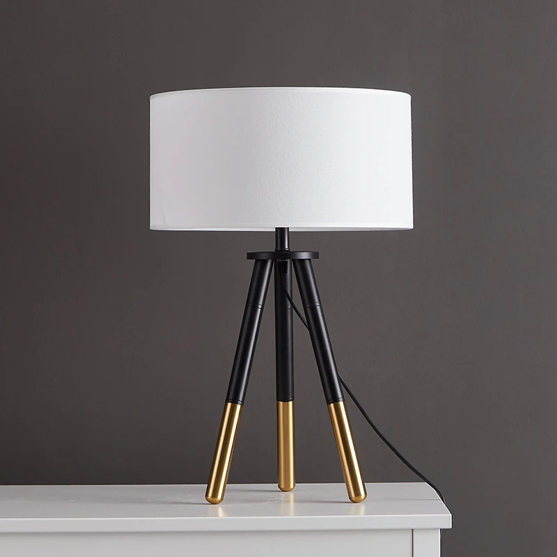 Современные настольные лампы со штативом для гостиной спальни лампа в