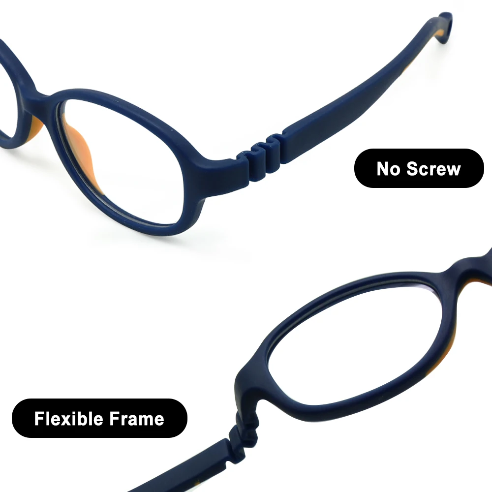 Детская оправа для оптических очков размер 44/14 с ремешком без винта цельная