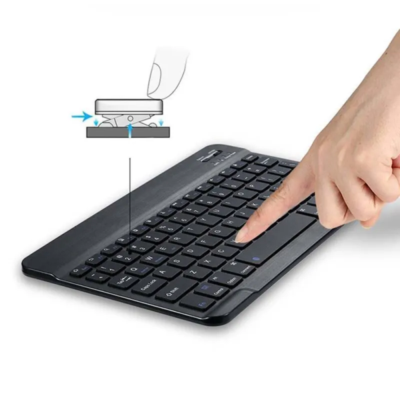 Кожаный чехол-книжка с подставкой для планшета и клавиатурой Bluetooth Samsung Galaxy Tab A A6 10