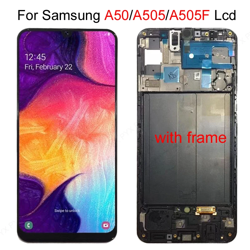 ЖК дисплей Super AMOLED для Samsung galaxy A50 2019 A505F/DS A505F A505FD A505A сенсорный экран с дигитайзером