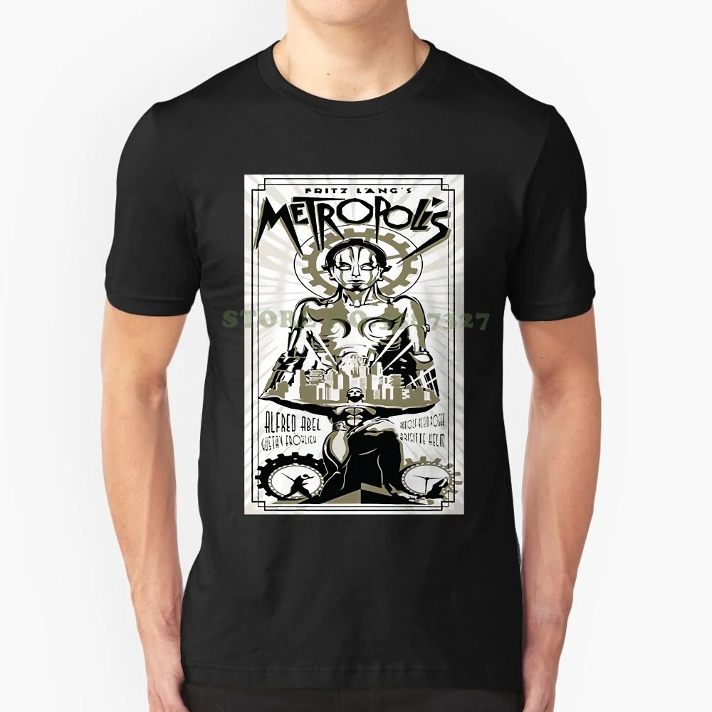 

Metropolis V3 , Movie Poster , 1927 , Fritz Lang T Shirt ( White ) All Sizes S-5xl Funny Casual Brand Shirts Top Coat Tops