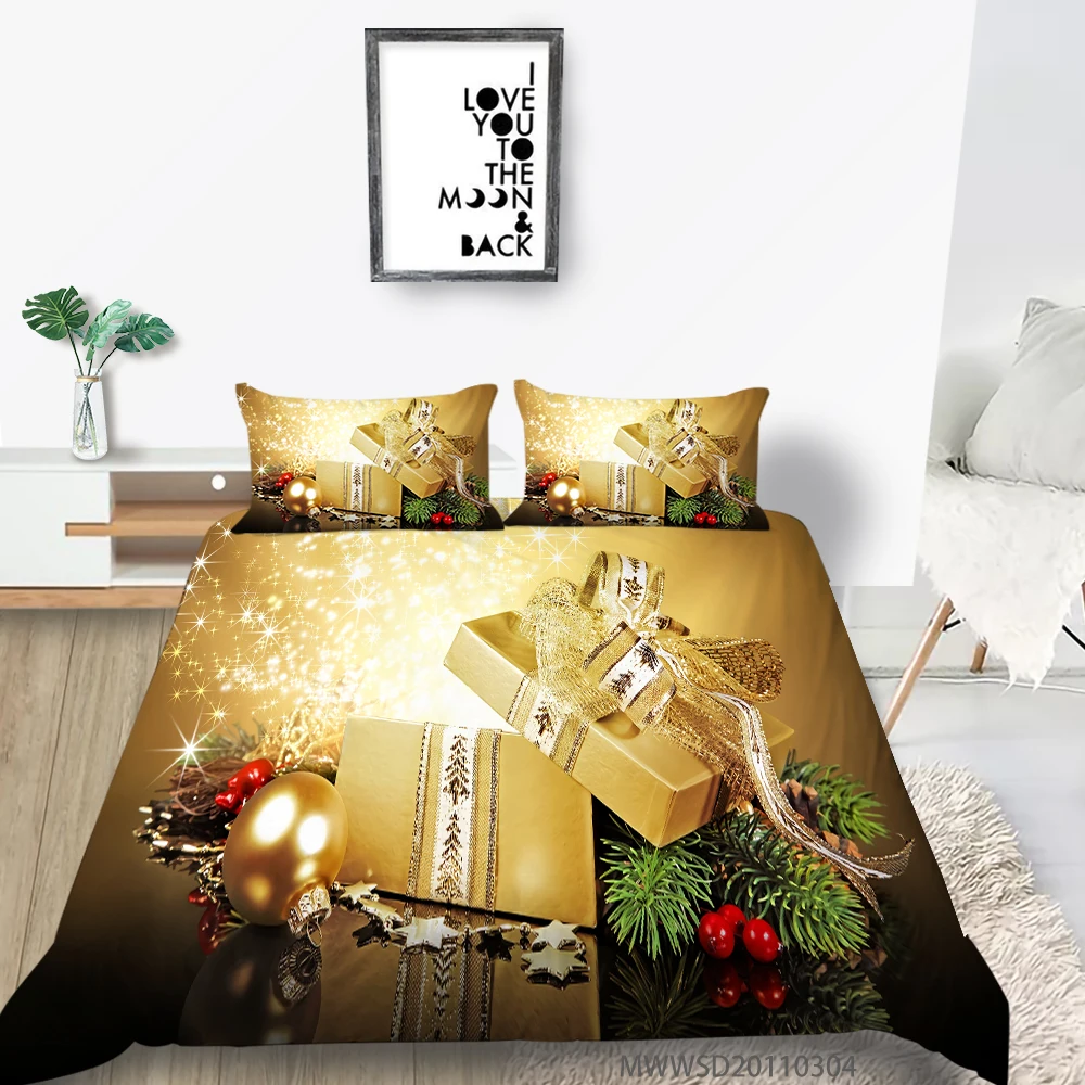 

Hot Sale Bedding Set Christmas Gift Fashion 3D Duvet Cover Queen King Twin Double Full Single Double Bed Set Pillowcase