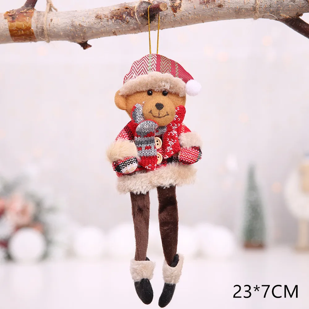 Новогодний Санта-Клаус Снеговик Лось новогодние куклы Noel Deco Рождественская елка украшение для дома Рождество Navidad подарок для детей