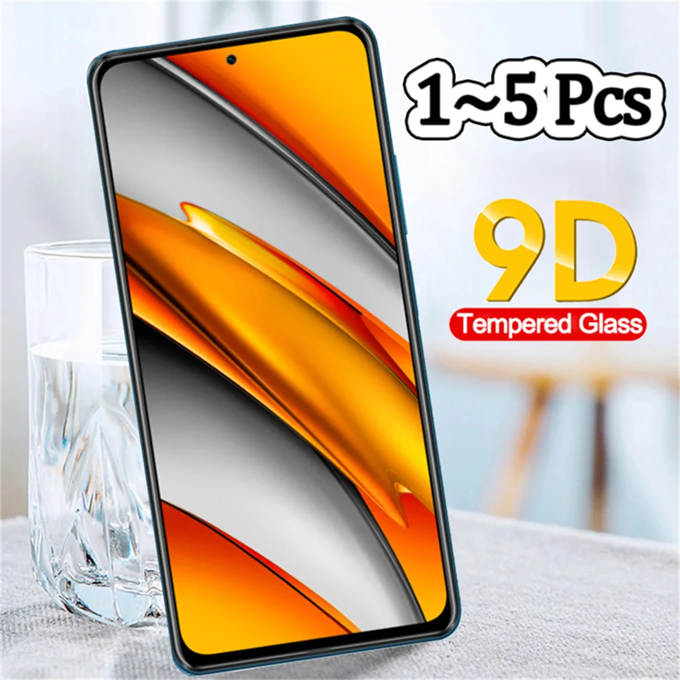 

1-5 pcs, glass for poco-f3 xiaomi pocco x3 pro screen protector pocophone f3 mi poco x 3 nfc tempered glass poco f3 glass