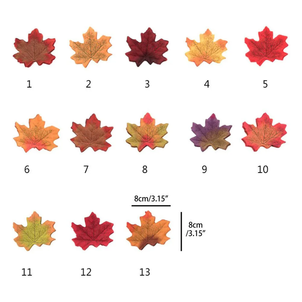 200 шт. декоративные кленовые листья для украшения дома | Дом и сад