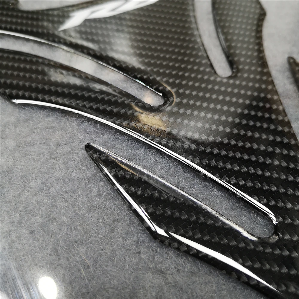 For Yamaha R6 Decorate Tank Pad Black Carbon Brazing Protector Racing Sticker Decorative High Quality 3D Resin Tankpad | Автомобили и