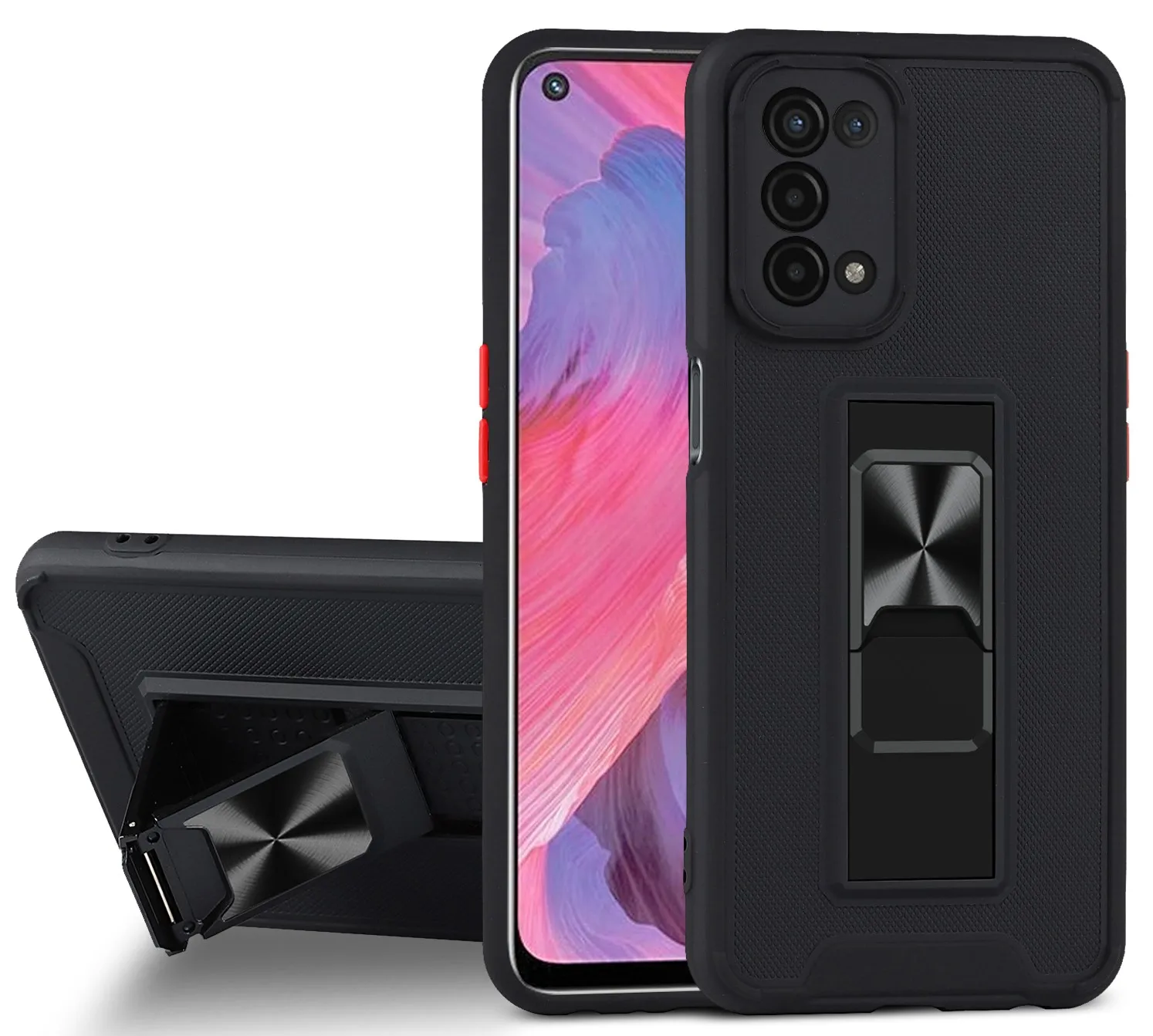 

Armor Shockproof Protect Phone Case For Oppo A94 A15S A33 2020 A53 A53S 4G A93 A73 A74 5G A54 A15 Car Magnetic Kickstand Cover