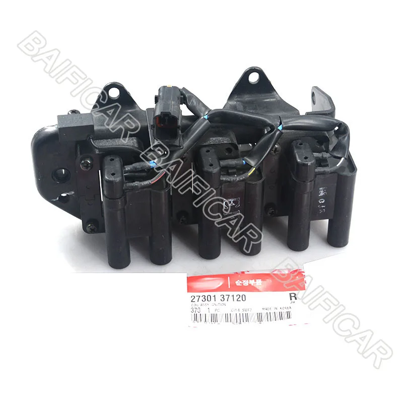 

Baificar Brand New Genuine Ignition Coil OEM 27301-37120 For 2001-2009 Santa Fe Tiburon Tucson 2.7L