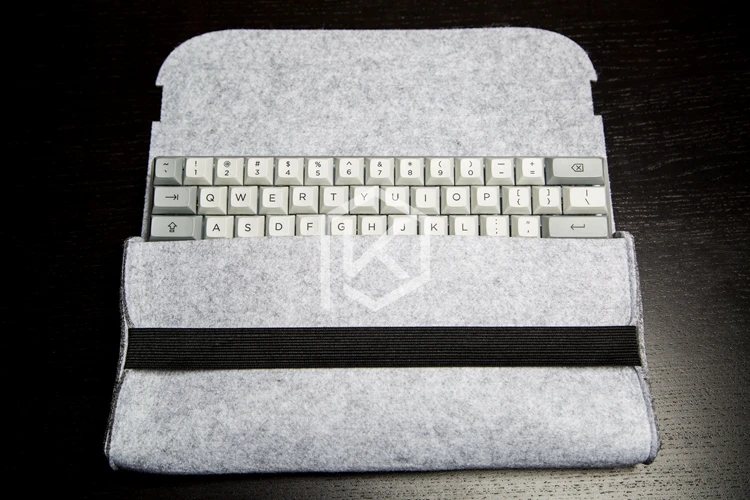 Чехол сумка для переноски клавиатуры из мягкого войлока планка preonic gh60 xd64 tada68 87 104