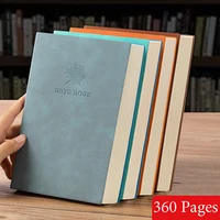 a5b5 notebook horizontal line and extra thick notepad business diary record book soft pu leather notebook