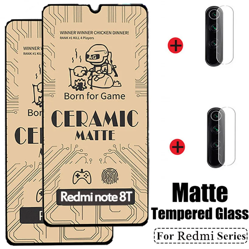 protectores de pantalla redmi note 8t, Cer&aacute;mica matte pel&iacute;cula para xiaomi redmi note 8pro protector de pantalla redmi note 9s 9a 9c 9 t moviles redmi 9 protector Camera redmi note 9 s cristal templado redmi note 8 t-0
