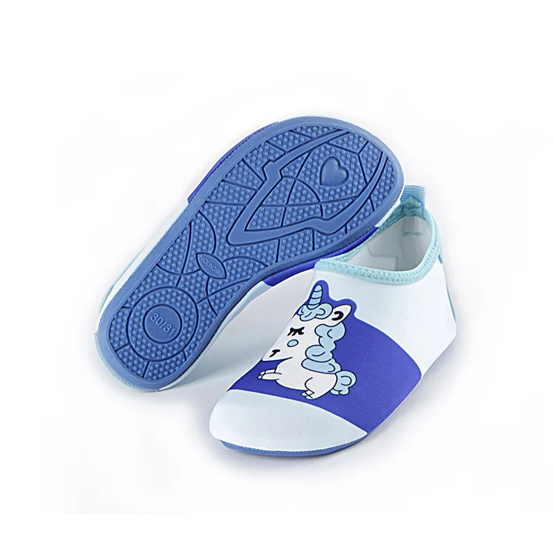 Пляжная обувь с единорогом для мальчиков и девочек Нескользящая домашняя