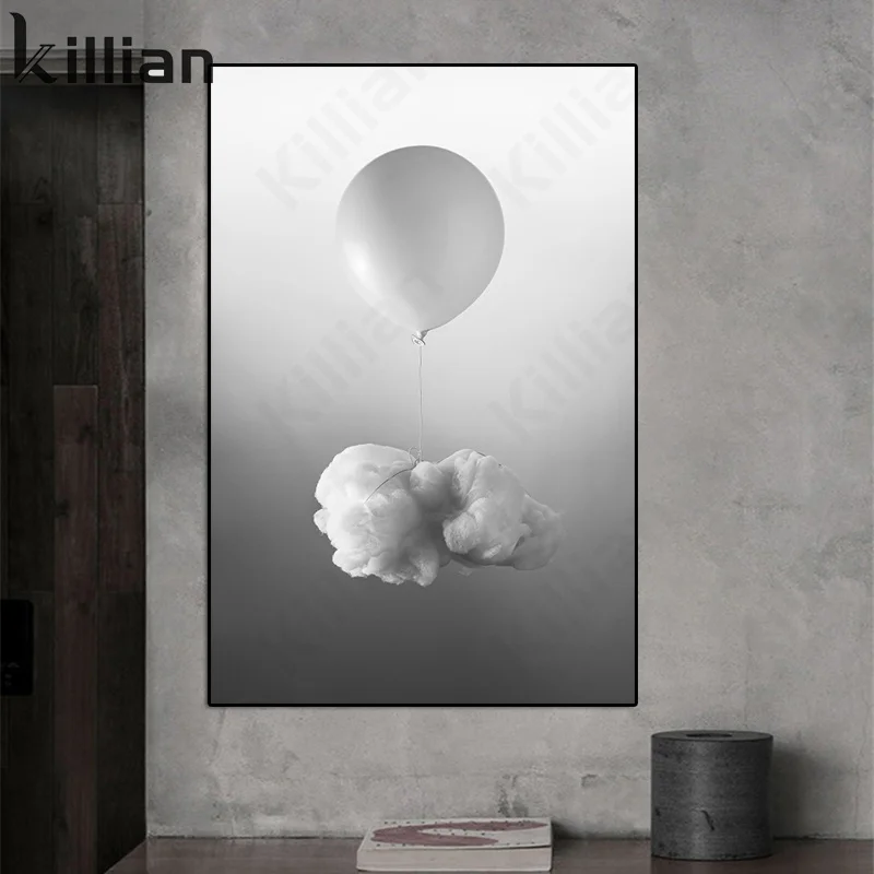 

Modern Simple and Unique Canvas Painting Wall Art Balloon Decoration Painting Living Room Bedroom Wall Poster Art Home Decor