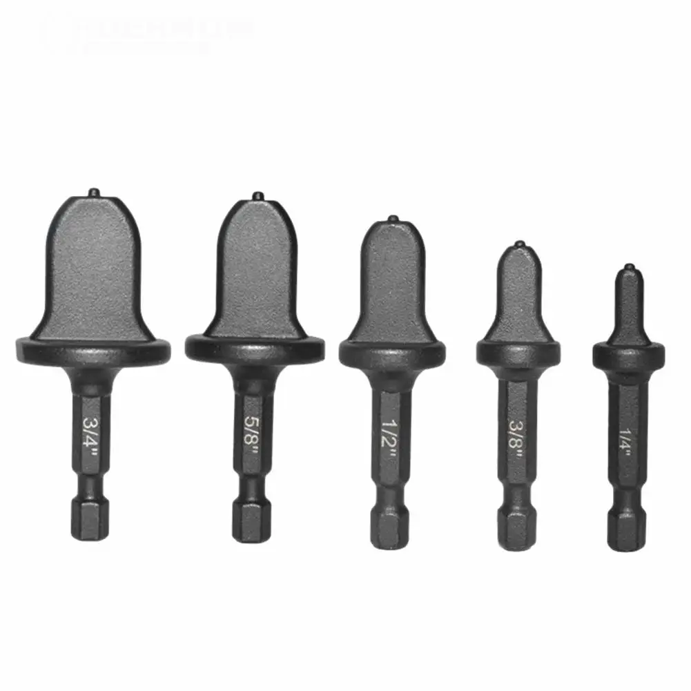 

5/6pcs Copper Pipe Drill Bits Flaring Hex Handle Practical Tube Expander Set Accurate Rotary Durable Swaging Air Conditioner