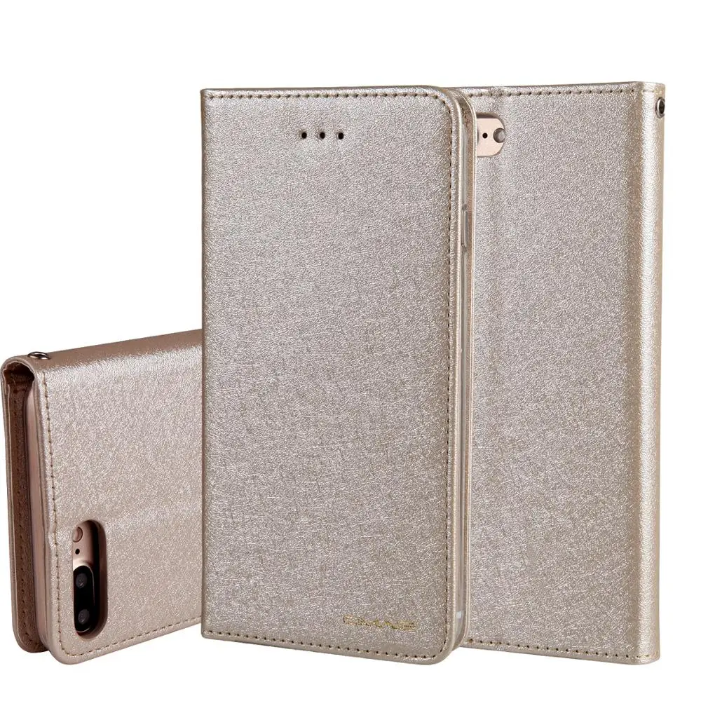 

Silk Leather Wallet Case For iPhone 6S 8 Plus XS XR SE 11 Pro 12 Mini 12 Pro Max Phone Cover With Magnet Card Holder Flip Coque