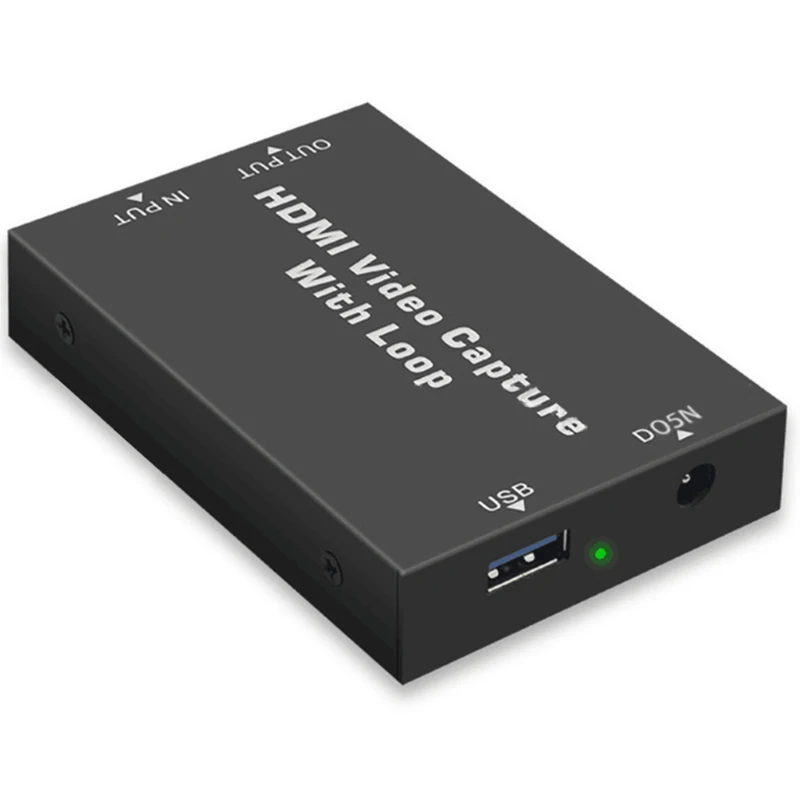 

1080P HDMI к USB2.0 с циклическим выходом USB Компьютерный рекордер HD Карта видеозахвата
