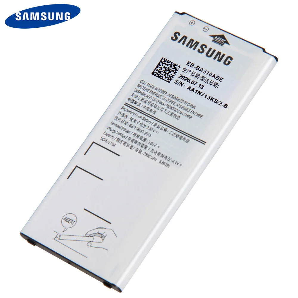 Оригинальный аккумулятор Samsung EB BA310ABE BA310ABA для GALAXY A3 2016 Edition A310 A5310A батареи с NFC