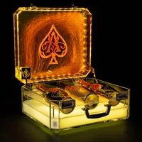 New Ace of Spade Bar Wine Presenter LED Rechargeable Display Case Glorifier Show Box Champagne Bottle Carrier For Nightclub