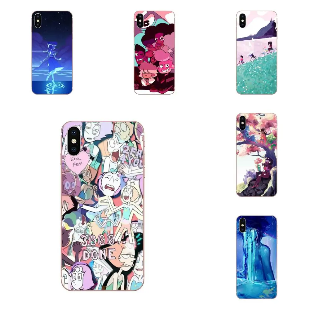 Стивен Вселенная Doodle кристалл драгоценный камень для huawei P7 P8 P9 P10 P20 P30 Lite Mini Plus Pro Y9