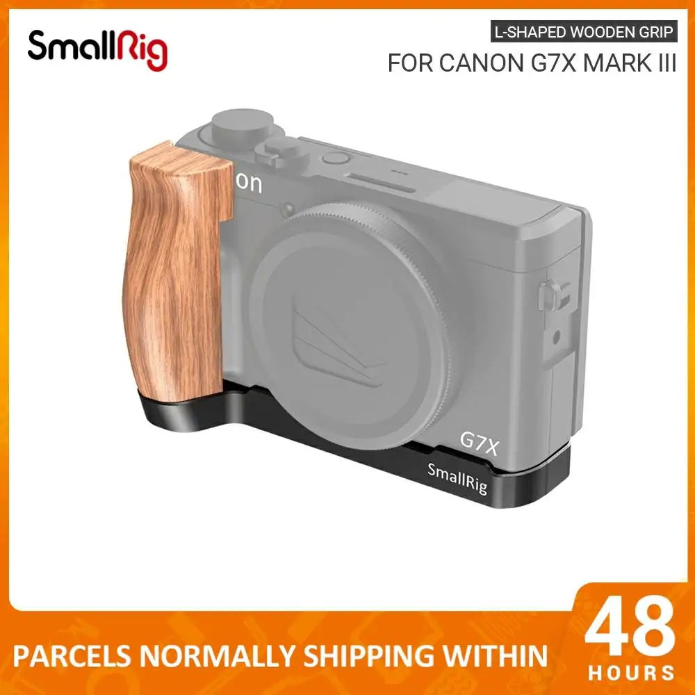 Кронштейн SmallRig L с деревянной ручкой для цифровой зеркальной камеры Canon G7X Mark III