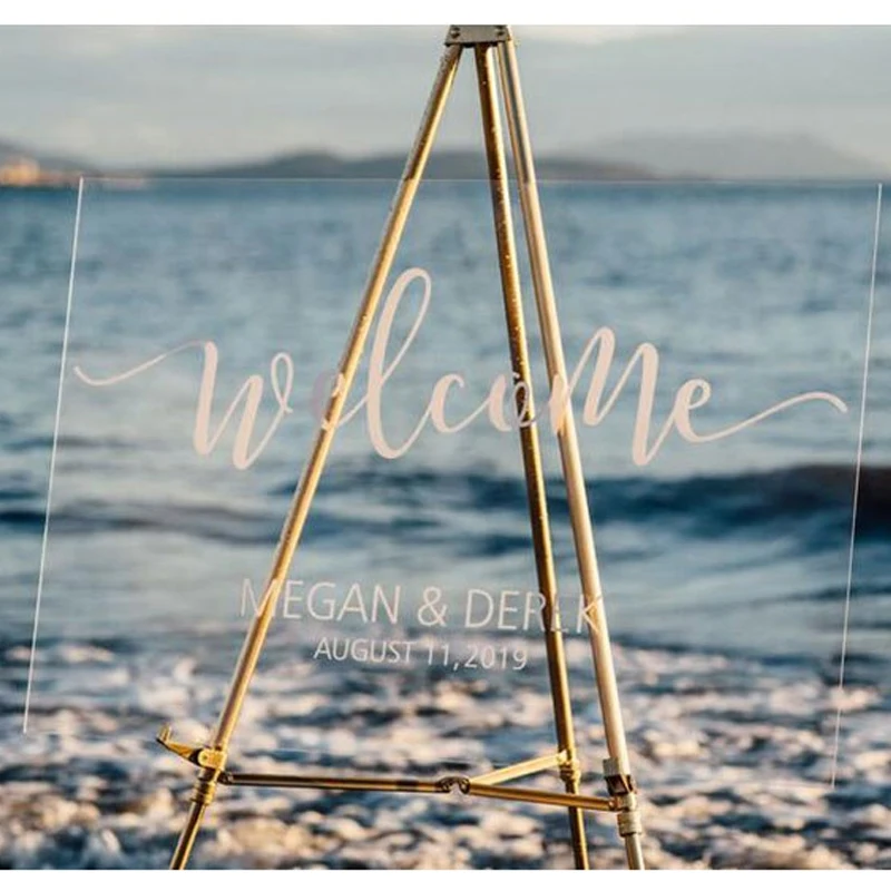 Индивидуальный Свадебный знак прозрачный акриловый уникальная свадебная доска