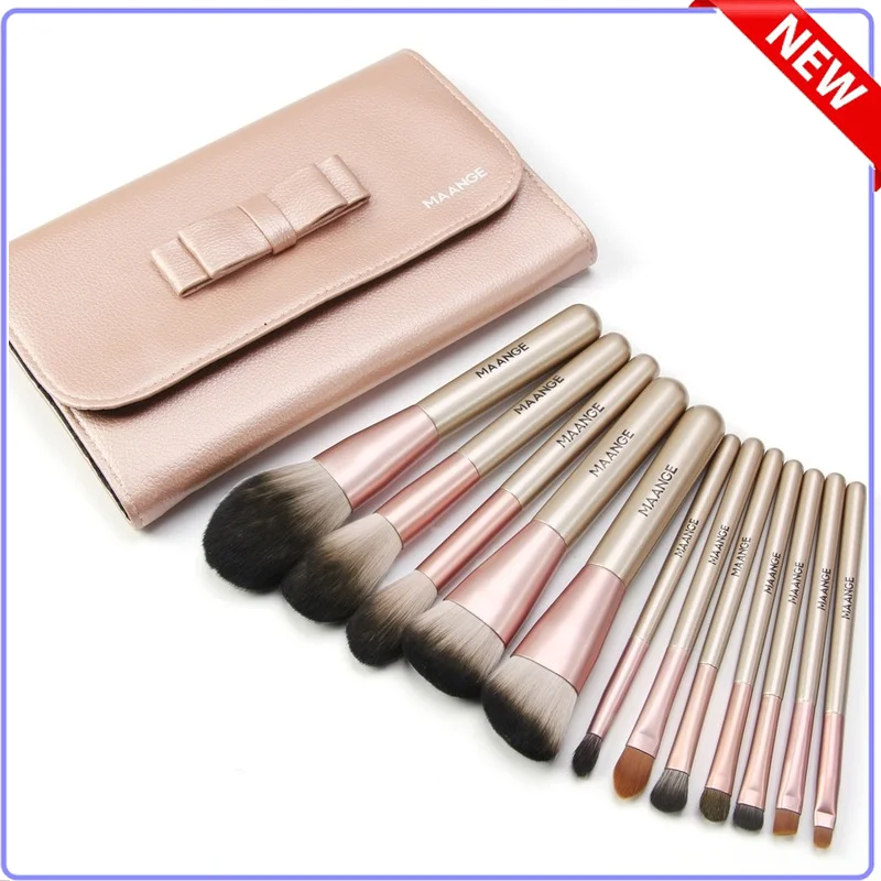 

SEXYGO Makeup Brushes Set for Cosmetic Foundation Powder Blush Eyeshadow Blending Make Up Brush Beauty Tool Kit Bulk 11/12pcs