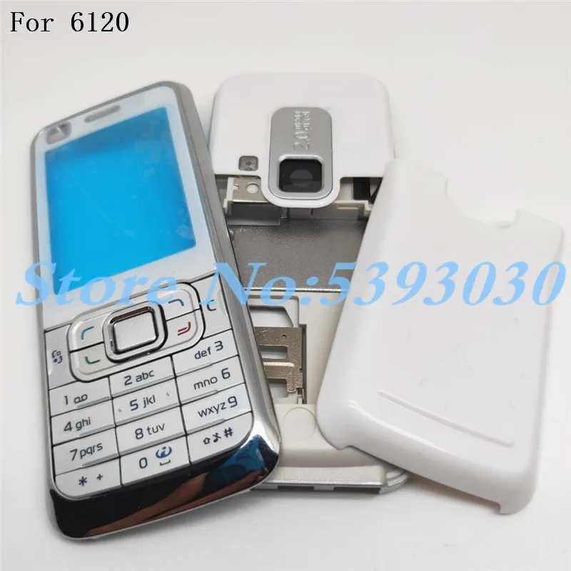 Новинка чехол для телефона Nokia 6120 6120C + клавиатура задняя крышка аккумулятора с