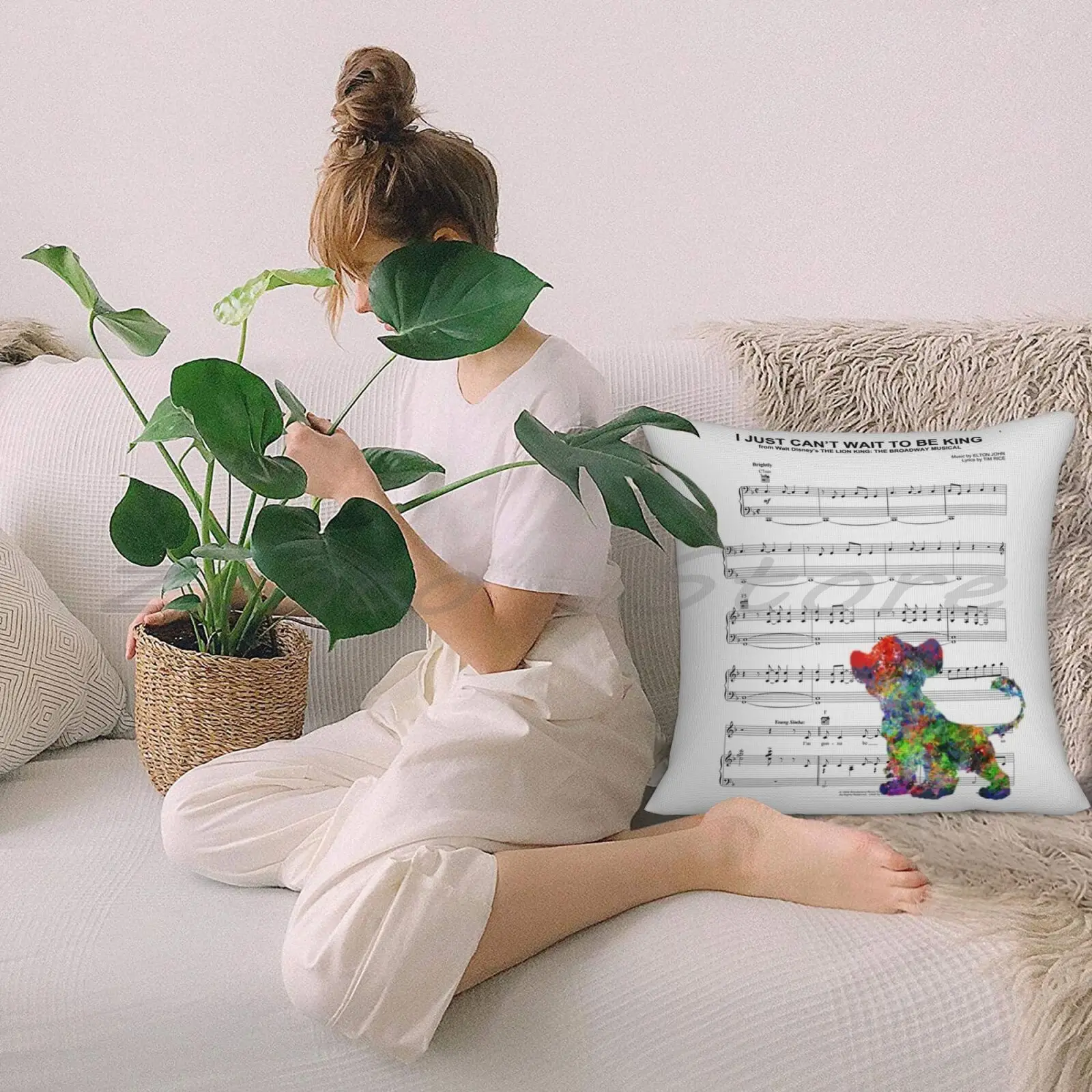 Наволочка Король Лев Я не могу дождаться чтобы быть Кинг персонализированная