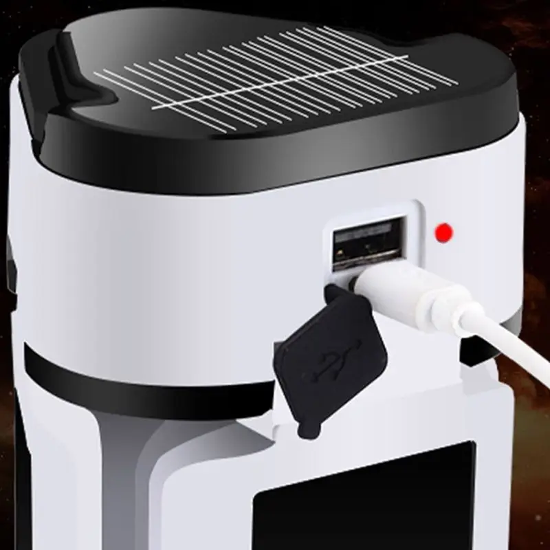 

30W 60 W светодиодный 3-лист солнечный светильник USB Перезаряжаемые 5 режимов для кемпинга, аварийный мастерской складной светильник гараж свет...