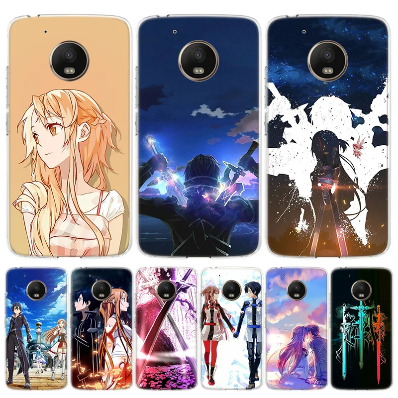 Чехол для телефона с рисунком Sword Art Online kirito Motorola Moto G8 G7 G6 G5S G5 E6 E5 E4 Plus G4 Play EU One Action