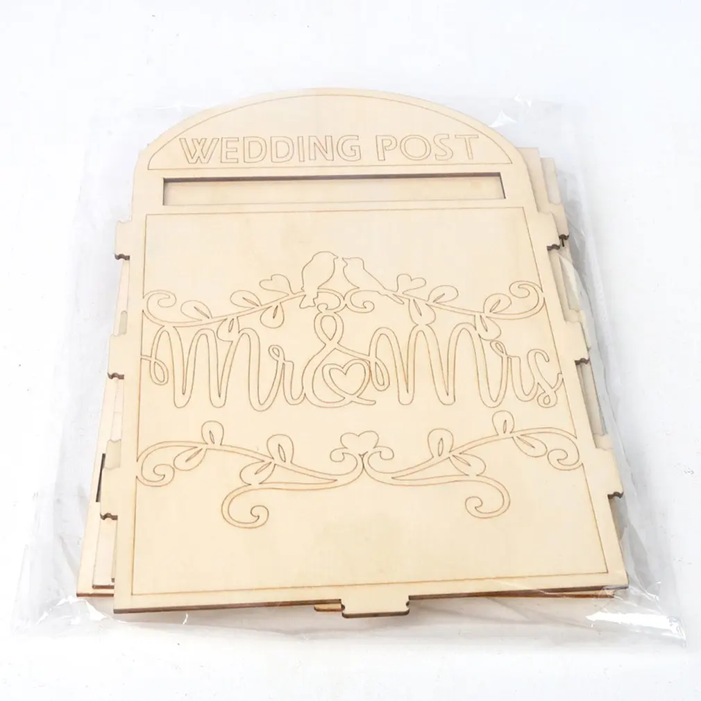 Деревянные свадебные принадлежности почтовый ящик королевское украшение