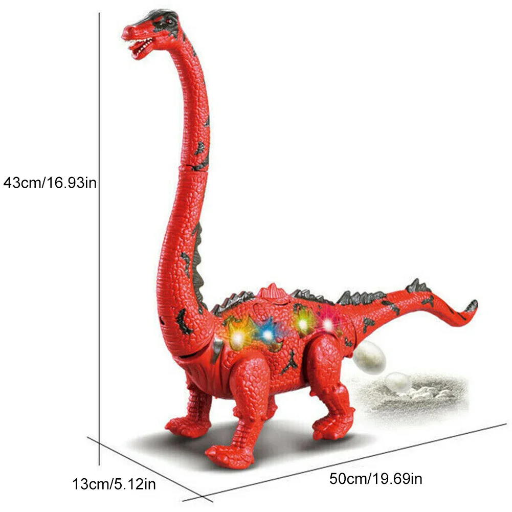 Электрический ходячий динозавр игрушка с длинным горлышком ложные яйца забавная
