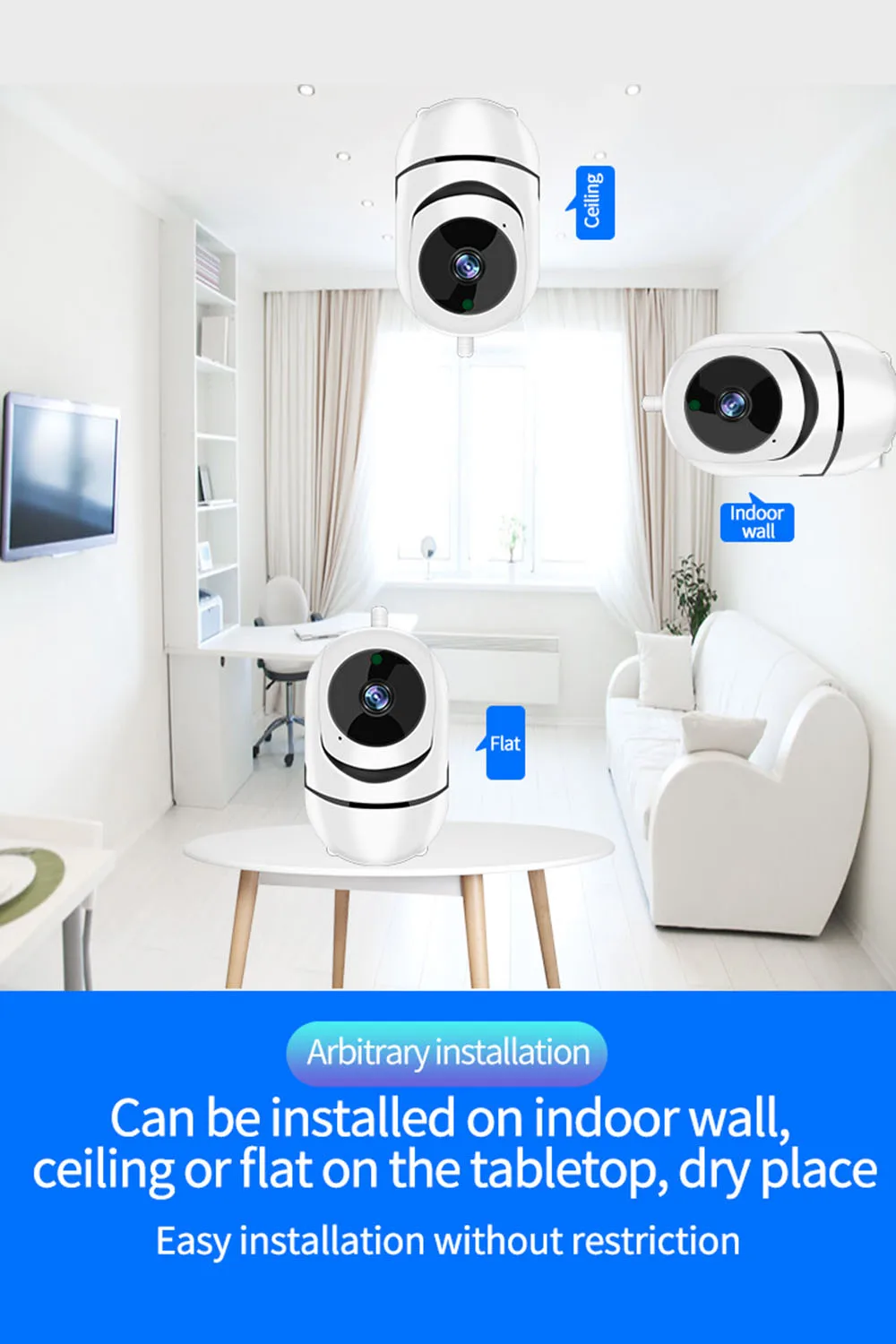 IP камера Wifi 1080P HD беспроводная домашняя камера безопасности SD карта Облачное хранилище двухстороннее аудио ИК Ночное Видение мини CCTV видеонаблюдение