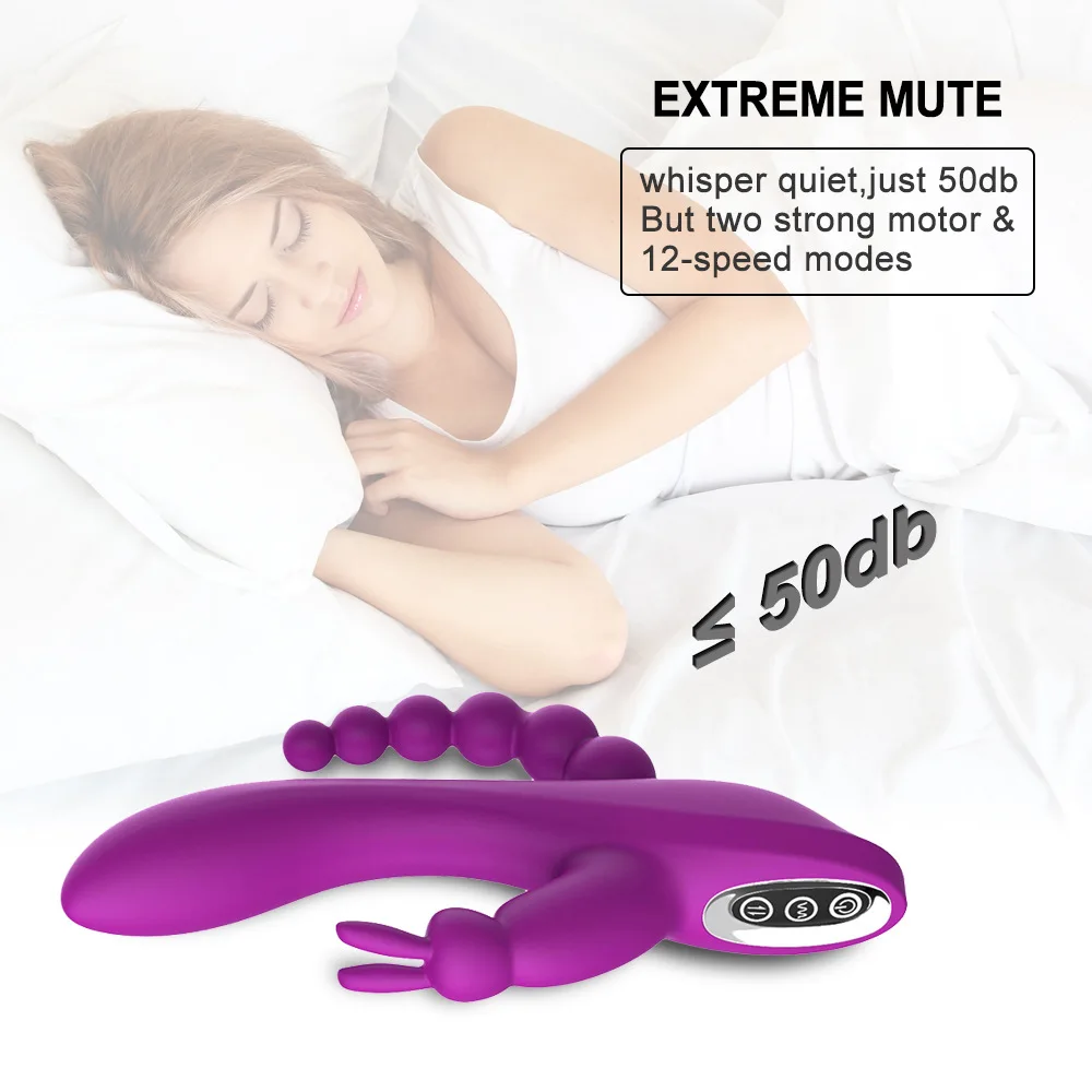 Кролик вибратор анальный дилдо 10 вибрирующих режимов g-spot Стимулятор клитора