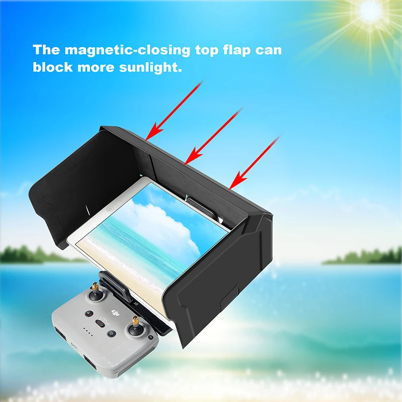 9 7 11 inch tablet sunshade remote control anti glare hood for dji mavic mini se mini 2 mavic air 2 drone accessories free global shipping