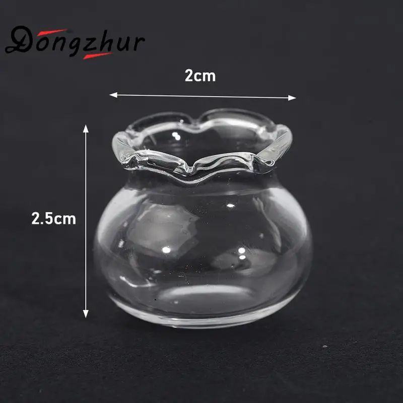 

1:12 Dollhouse Miniature Transparent Glass Fish Tank DIY House Miniature Accessories Decor Doll Simulation Fish Tank Dollho P7U5