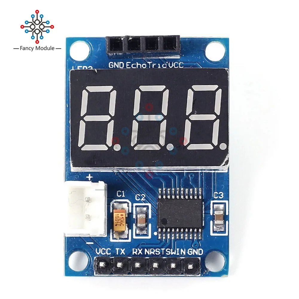 HC-SR04 8 bit MCU Module Ultrasonic Distance Measurement Control Board Rangefinder Digital Display | Инструменты