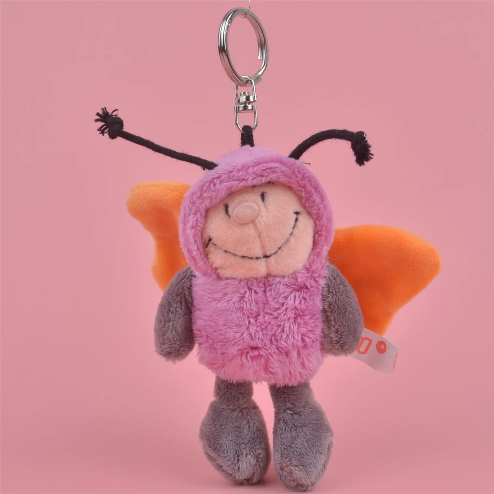 Бабочка животных мягкие кулон брелок головных уборов плюшевых игрушек рюкзак