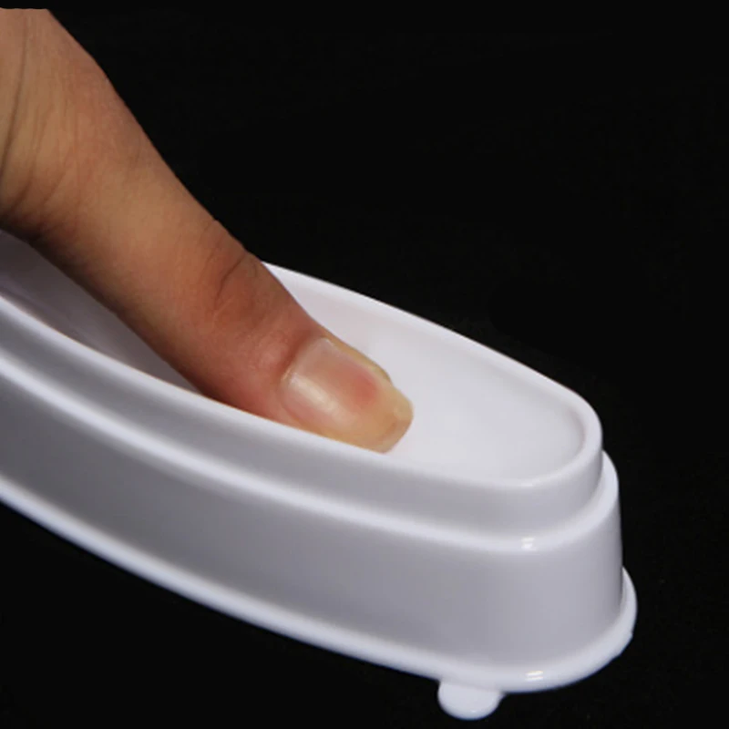 White Nail French Powder Box Simple Case High Quality Esy To Use Portable Exquisite Tool Accessories | Красота и здоровье