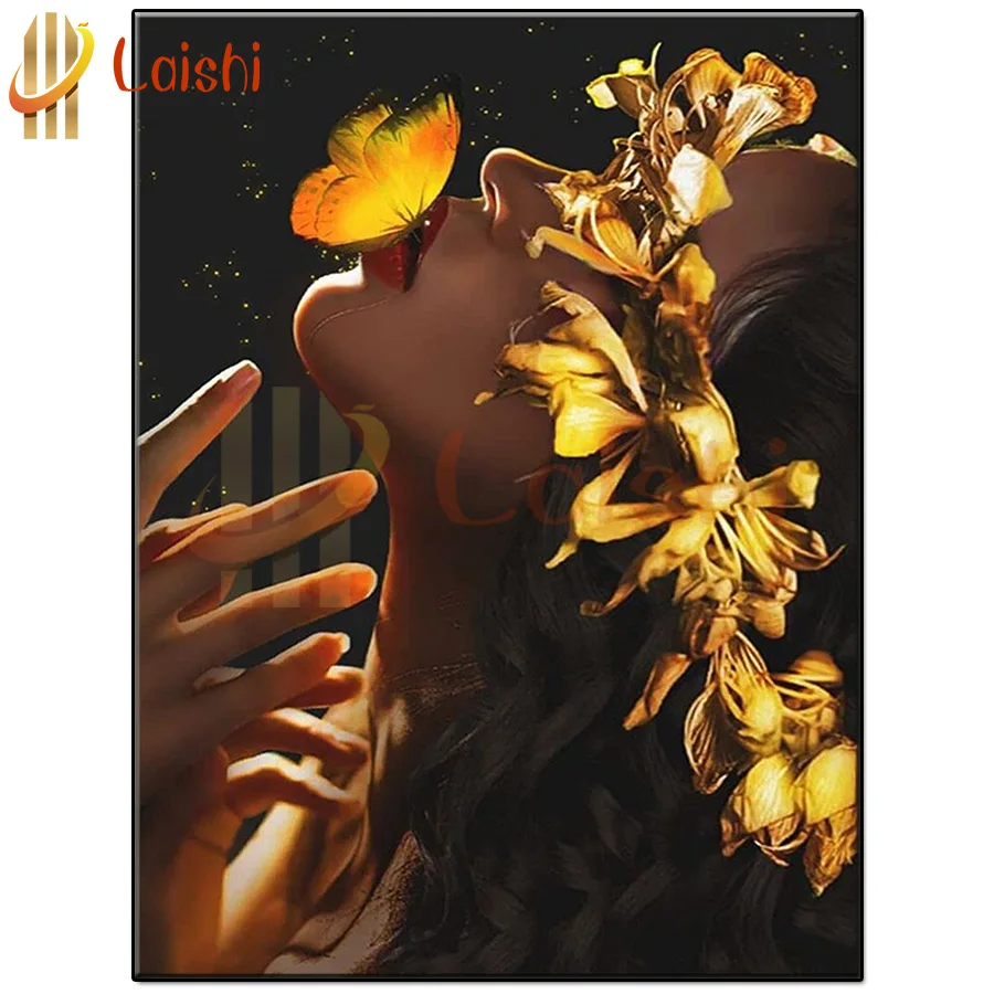 

Новое поступление, творческое искусство, женщина-бабочка, алмазная живопись, картина, вышивка, Алмазная мозаика, наклейка, вышивка крестико...