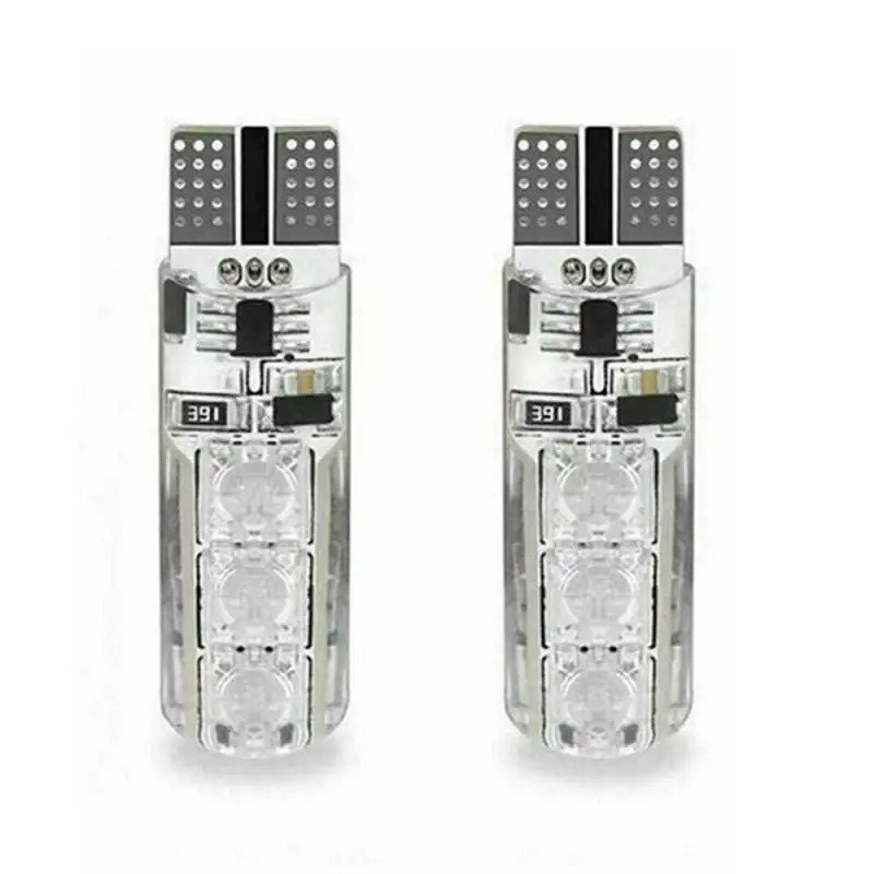 Разноцветные светодиодсветодиодный лампы RGB T10 W5W 194 168 автомобильные купольные