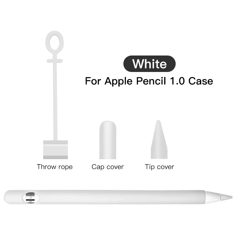 ANKNDO Мягкий силиконовый чехол-стилус для Apple Pencil 1st защитный чехол планшета стилус