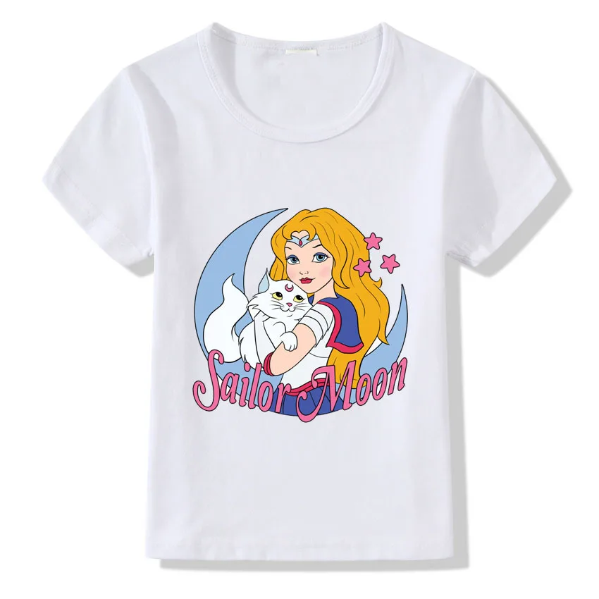 Летняя футболка для маленьких мальчиков и девочек модная с героями мультфильмов