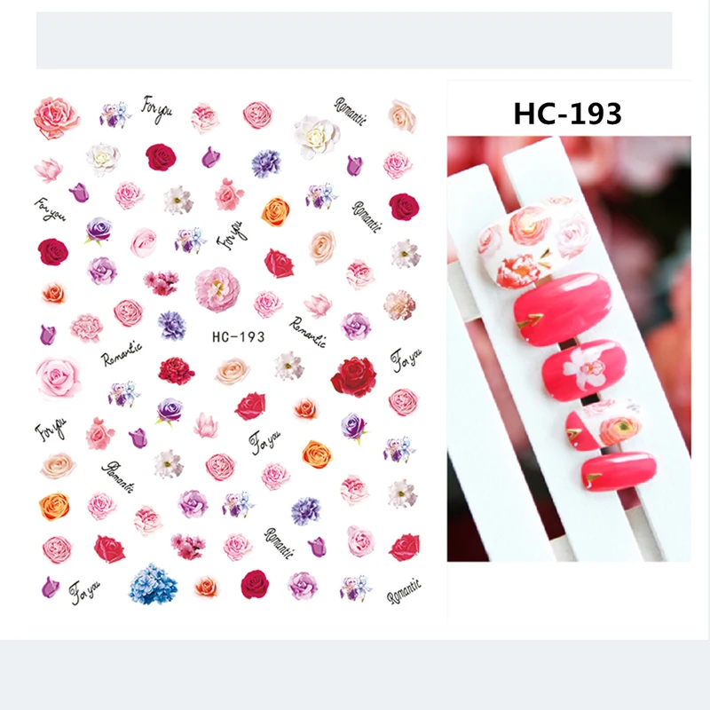 

10 шт., летние 3D-Наклейки для ногтей