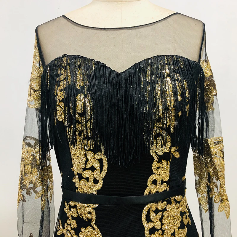 

Sexy Night Sequins Dress Women Slim Fit Perspective Mesh Floor Length Bodycon Party Prom Vestidos Ladies Banquet Club Wear 2020
