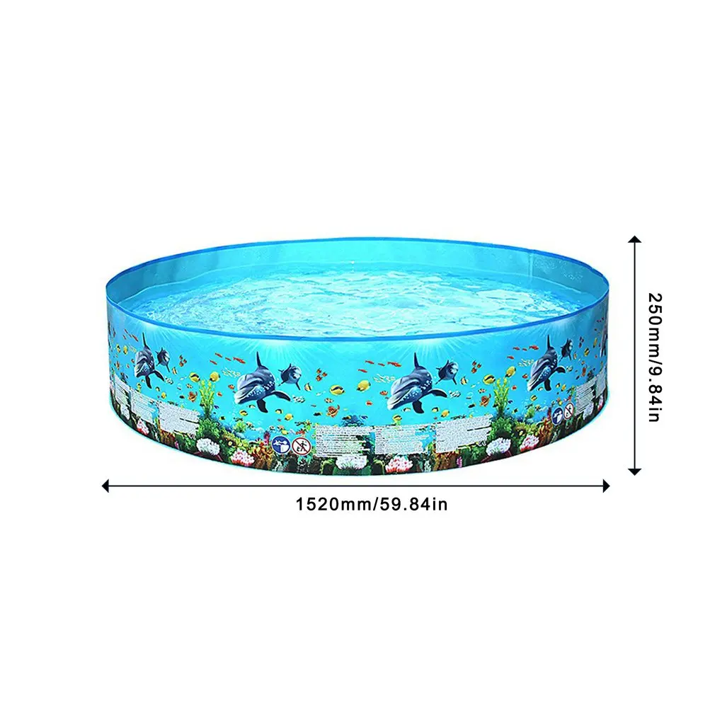 

Family Ocean Swimming Pools Above Ground Foldable Round Bathing Tub Outdoor For Adults Kids Family Pool Portable Blow Up Pool