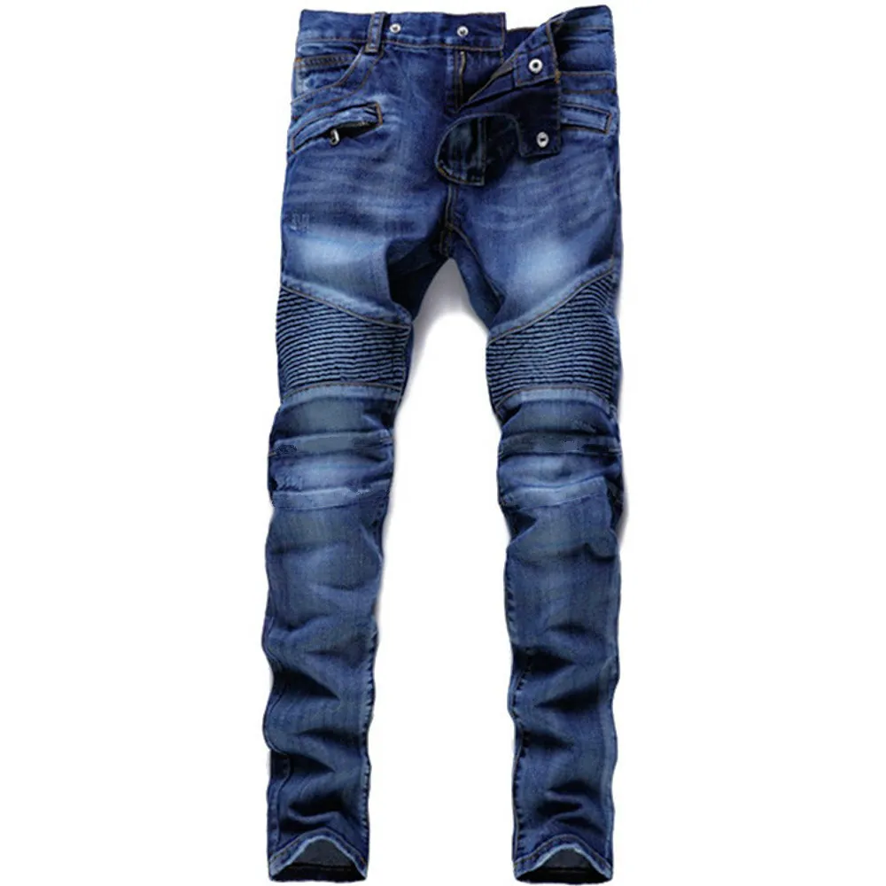 

2C Quick Sell Through Amazon Foreign Trade Men's Jeans custom logo print on product and package from 1pc dropship