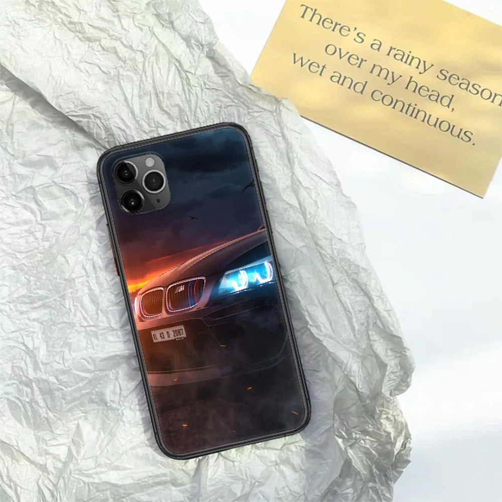 

Bmw Blue Red Sport Car Phone Case For Iphone 11 12 Mini PRO XR X XS MAX 6 6s 7 8 Plus 4 5 5s SE 2020 black Bumper Trend Back