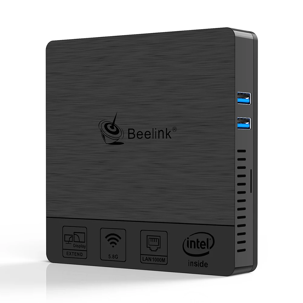 Beelink BT4 мини ПК Intel Atom X5 Z8500 четырехъядерный Windows 10 4K HTPC с 4 Гб ОЗУ 64 ПЗУ USB 3 0 HD MI и